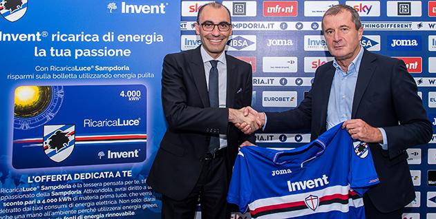 RicaricaLuce® Sampdoria is born: the relationship with Invent is ...